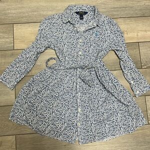 Ralph Lauren Blue patterned dress
